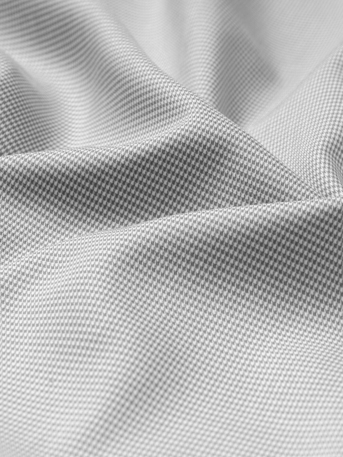 Grey Micro Check Cotton Shirt Fabric