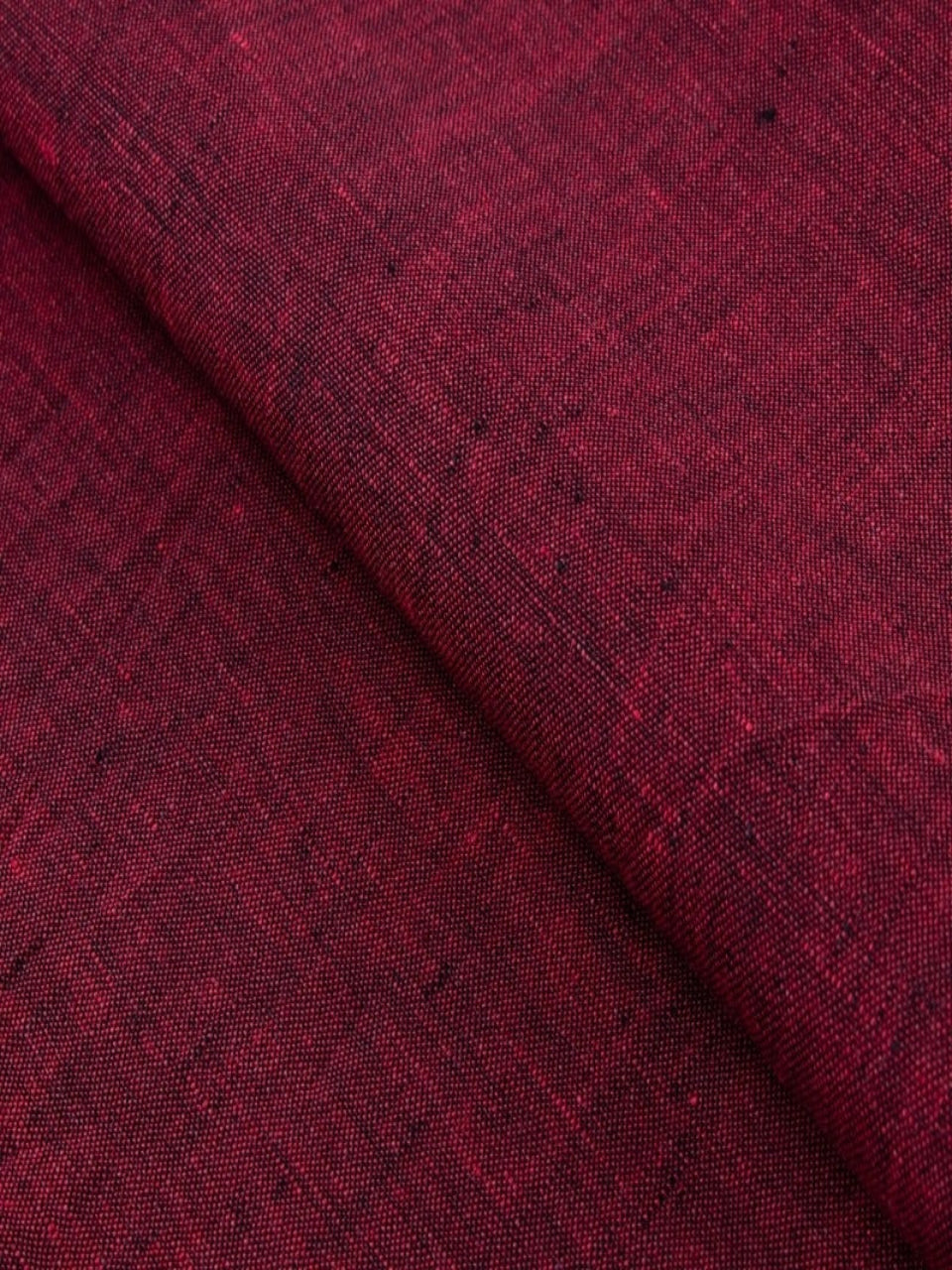 Cavalor Maroon Slub Linen
