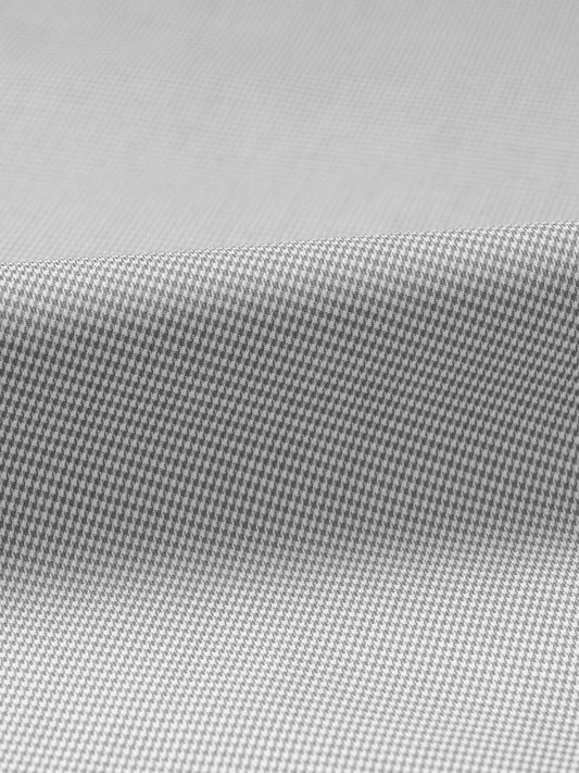 Grey Micro Check Cotton Shirt Fabric