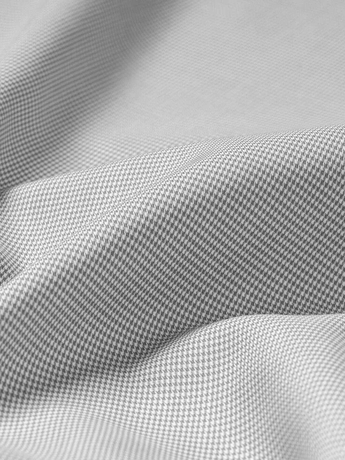 Grey Micro Check Cotton Shirt Fabric